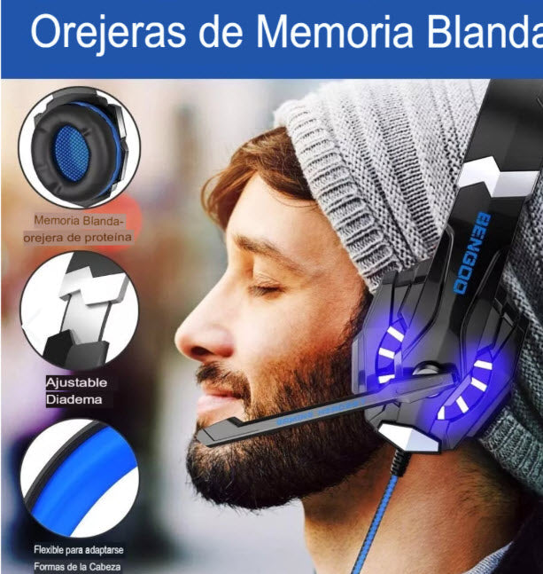 Auriculares Gamer con Micrófono G9000