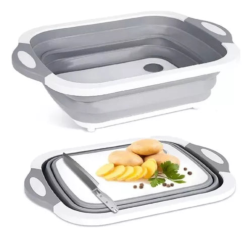 Tabla bandeja Colador gris 2 en 1